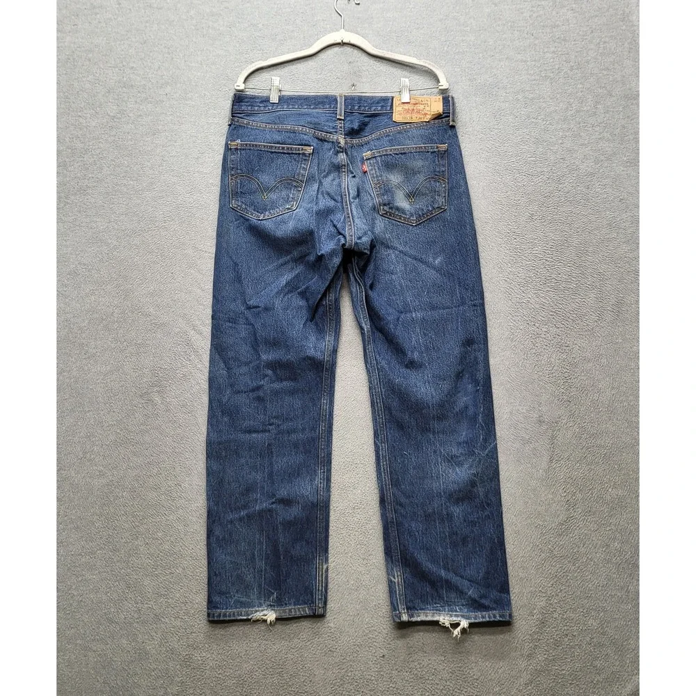 Levi's‎ 501 XX Men Jeans 36X30 Blue Denim Original Fit Straight Button Fly Y2K